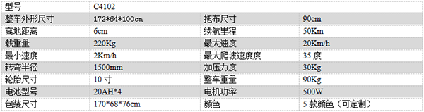 电动隆子尘推车C4102